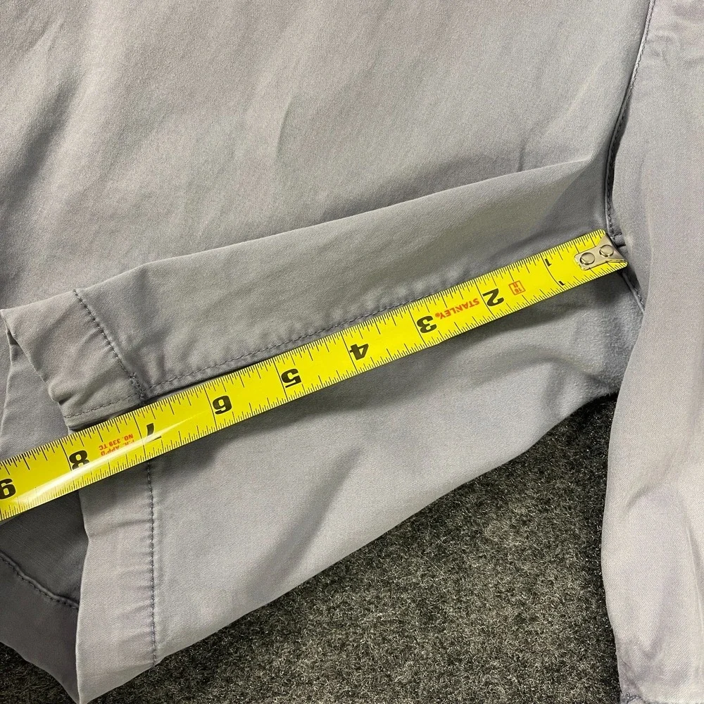 AG Wanderer Slim Shorts Mens 38 Gray Stretch Chino Casual Flat Front